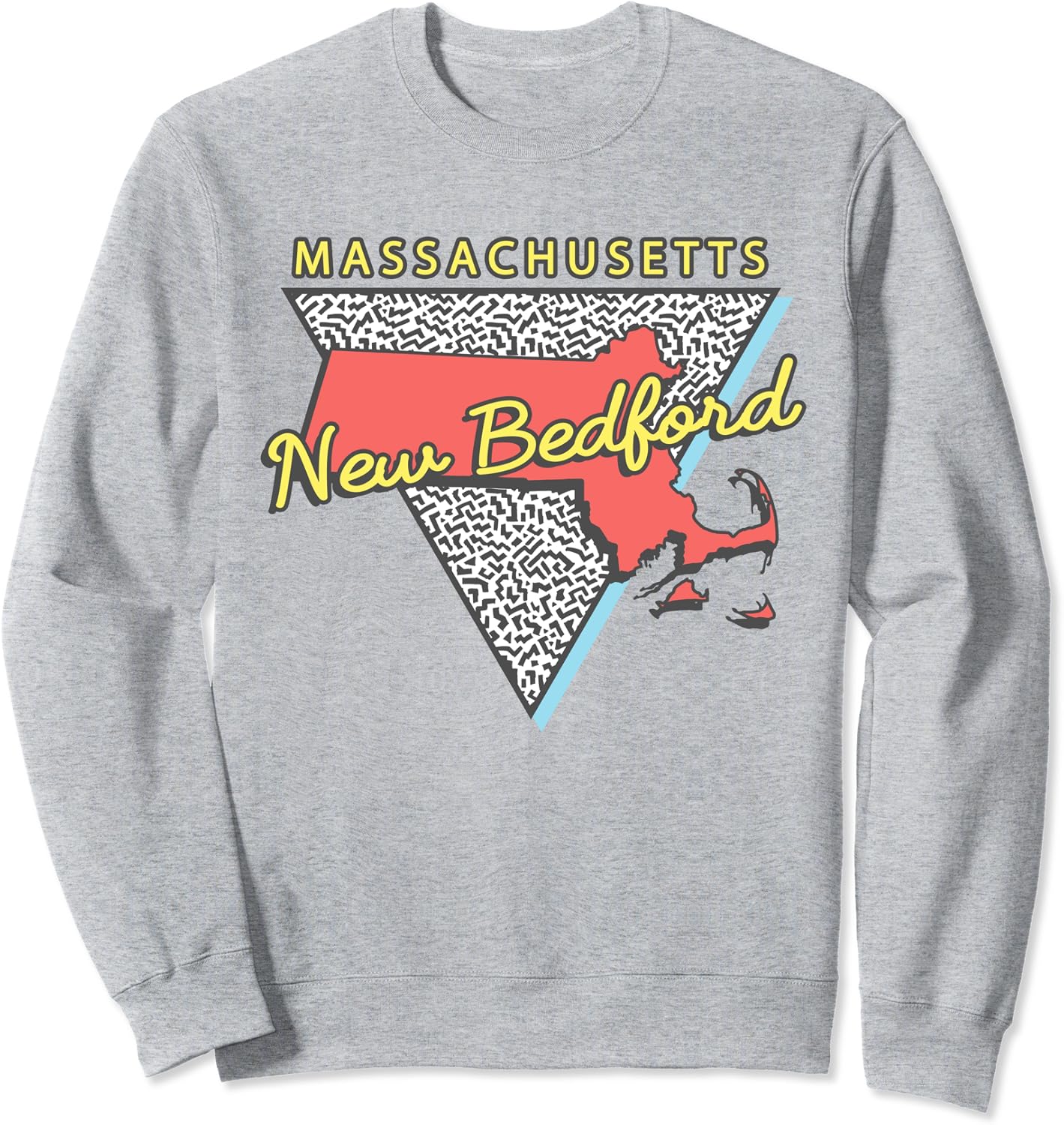 New Bedford Massachusetts Retro Triangle MA City Sweatshirt